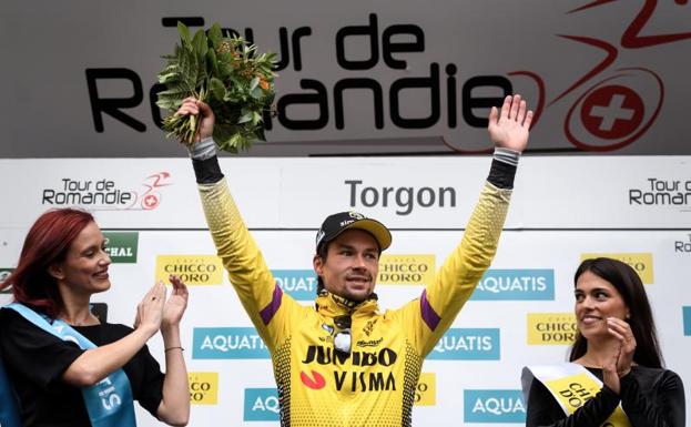 Roglic se impone en la cuarta etapa y refuerza el liderato en la general