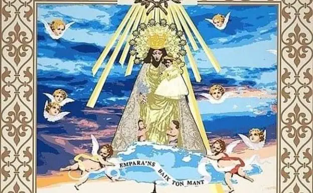 Lo Rat Penat critica el texto del tapiz de la Virgen: «La forma correcta en valenciano es 'Ampara-nos' i no 'Empara'ns'»