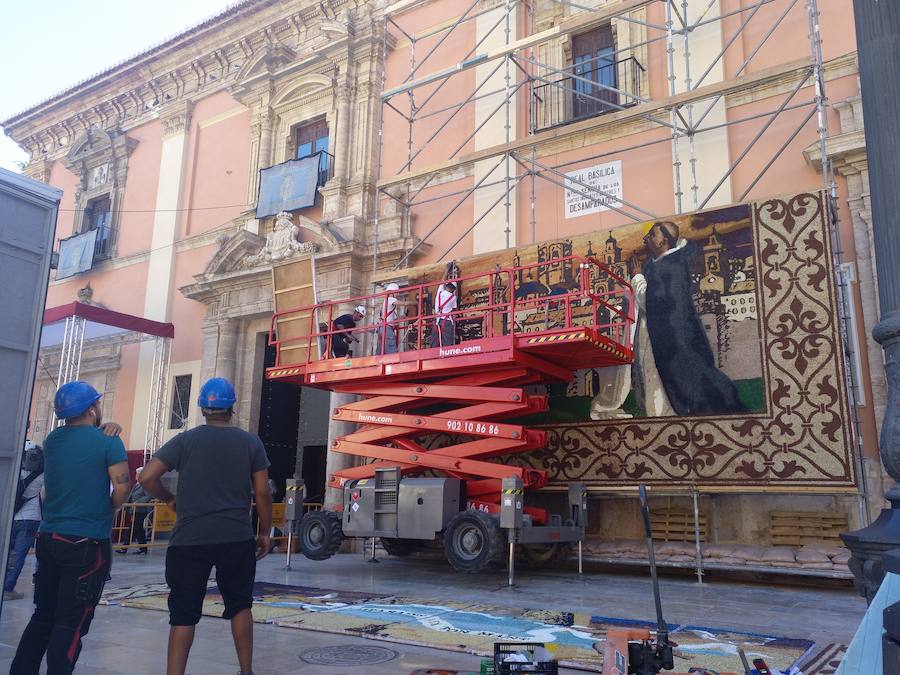 El tapiz de la Virgen de los Desamparados 2019