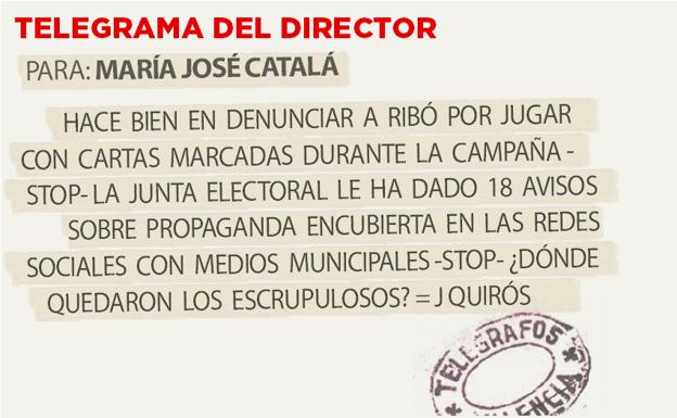 Telegrama para María José Catalá