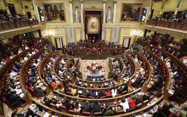 Jornada de fotos simbólicas en el Congreso