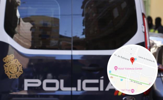 Agrede con la correa del perro a un hombre que le reprochó que ocuparan toda la acera en Valencia