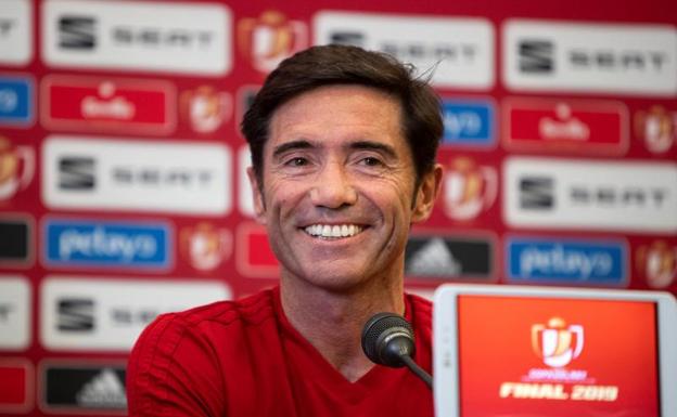 Marcelino: «La mayoría de los entrenadores no sabemos cómo parar a Messi»