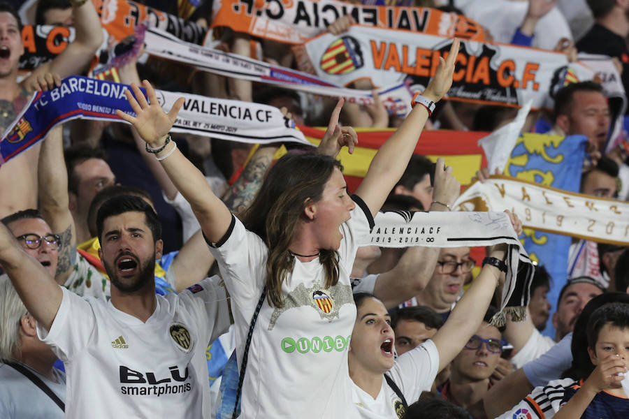 La afición del Valencia CF en la final de Copa