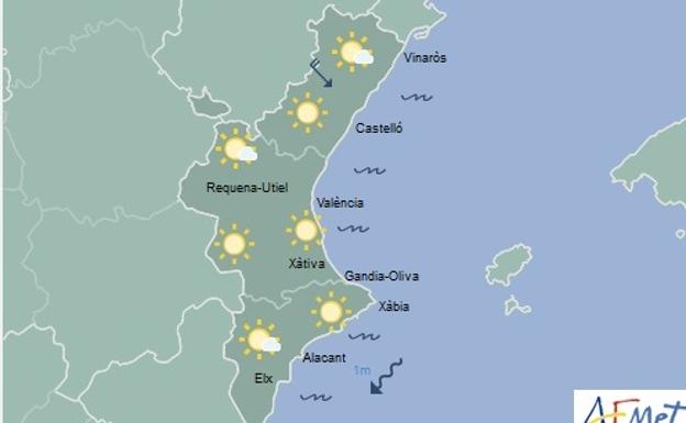 El tiempo para este lunes en Valencia: chubascos aislados para el inicio de la semana