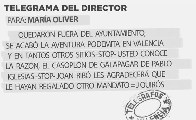 TELEGRAMA PARA MARÍA OLIVER