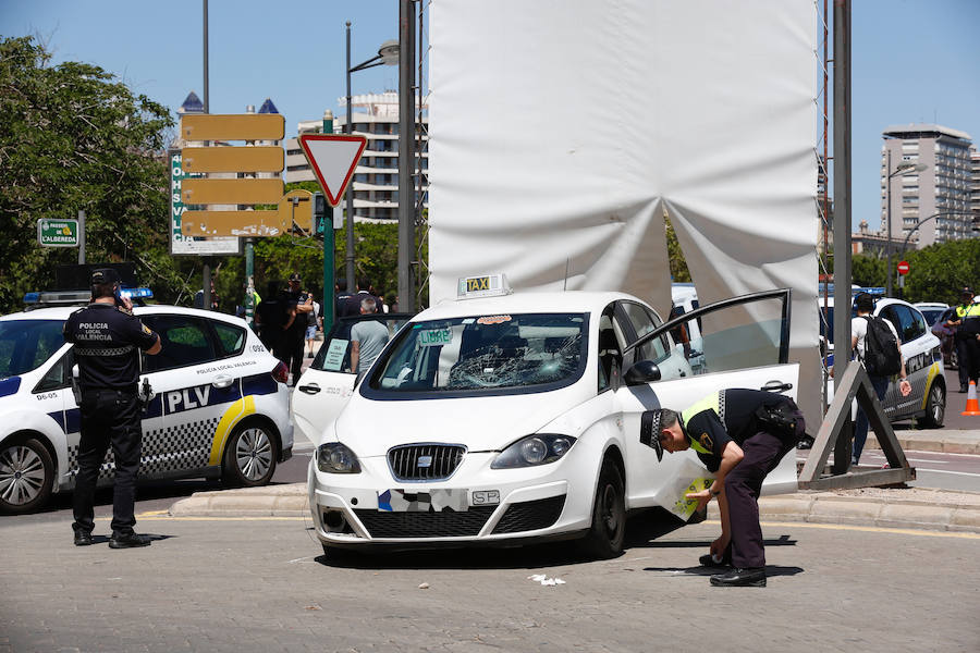 Atropello múltiple en la plaza de Zaragoza de Valencia