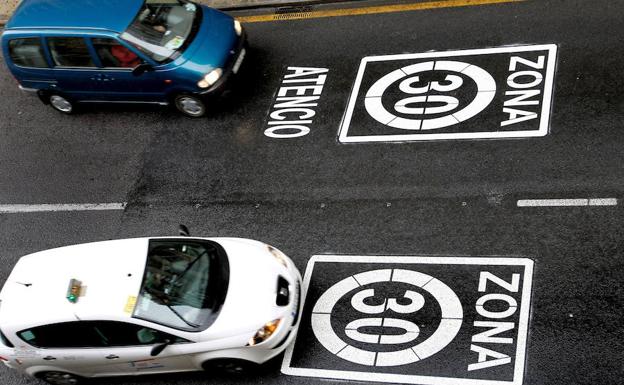 A 30 km/h en casi toda Valencia a partir de hoy sábado