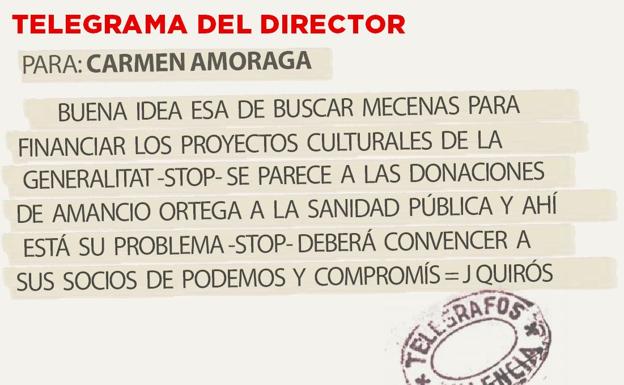 Telegrama para Carmen Amoraga