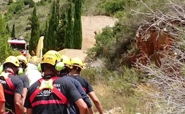 Rescatan a una senderista herida tras caerse en la cala Llebeig