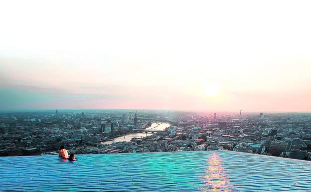 Londres estrena la primera 'piscina infinita' de 360 grados