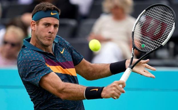 Del Potro se fractura la rótula y será baja para Wimbledon