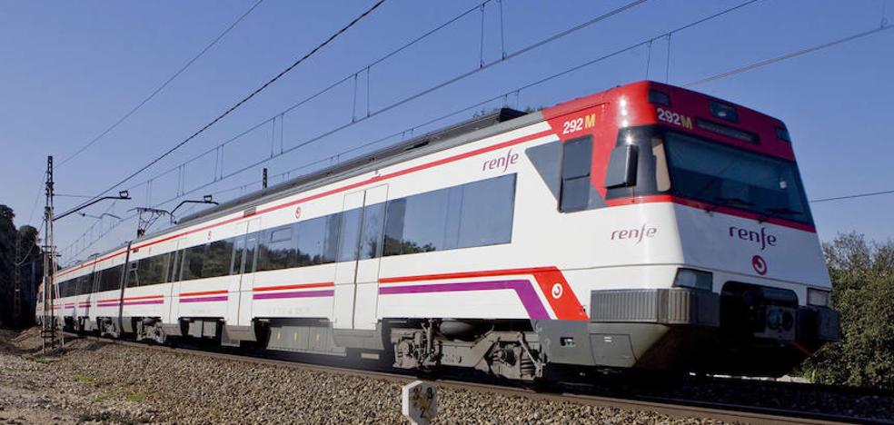 Retrasos en dos líneas de Cercanías por la avería de un tren de mercancías