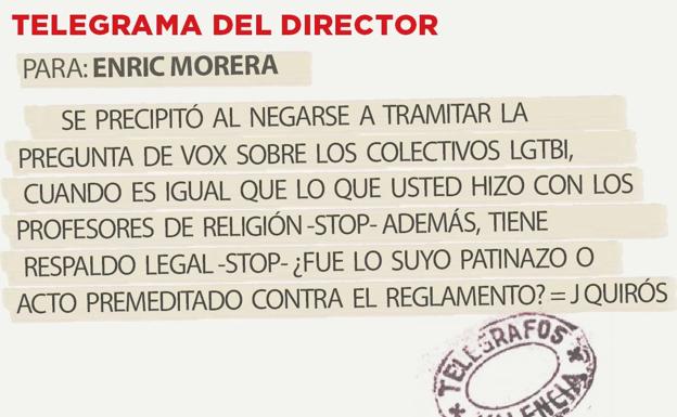 Telegrama para Enric Morera