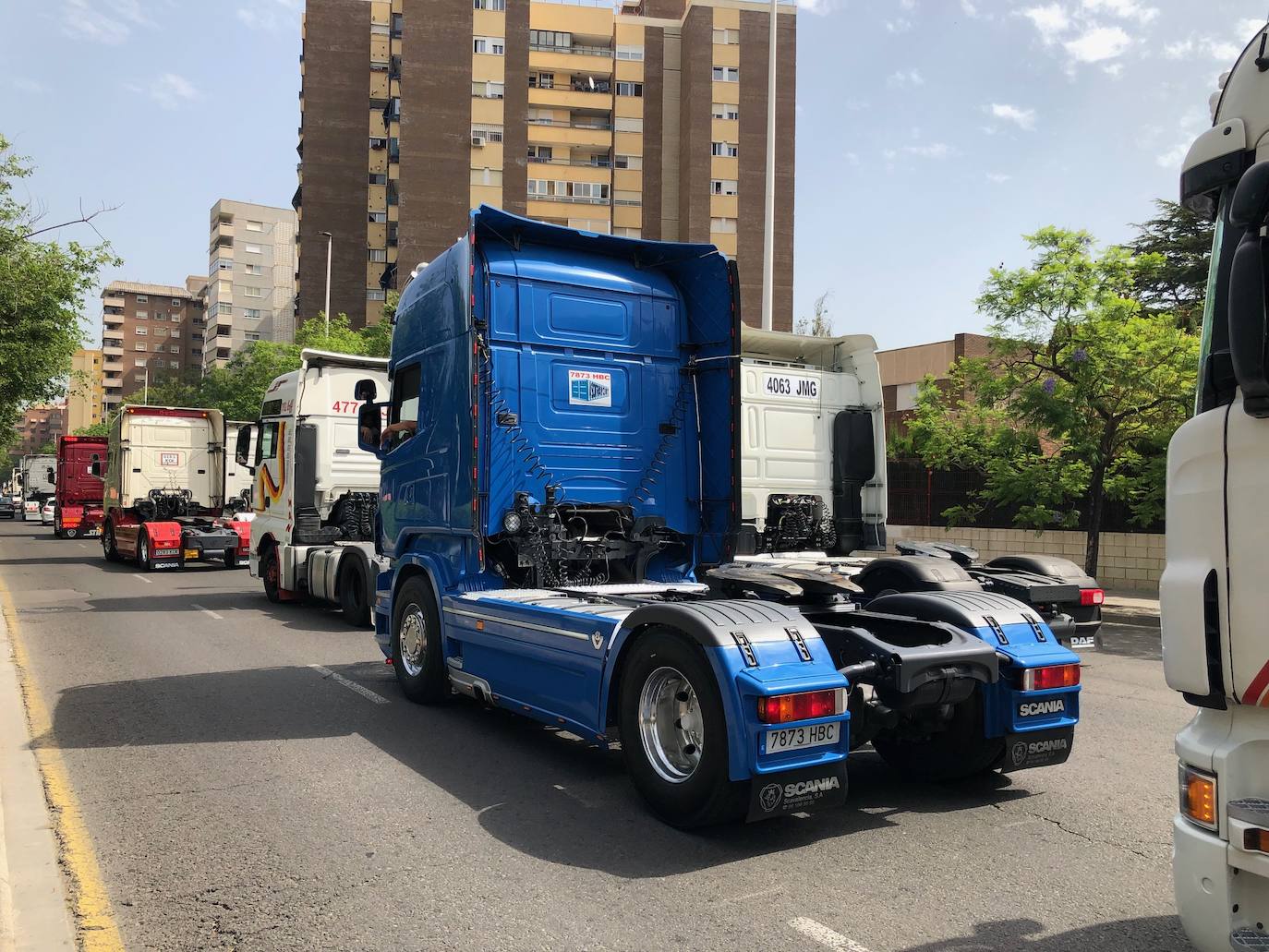400 camiones por Valencia con motivo de San Cristóbal