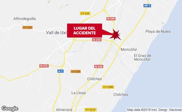 10 vehículos colisionan en menos de dos horas y en el mismo punto de la N-225