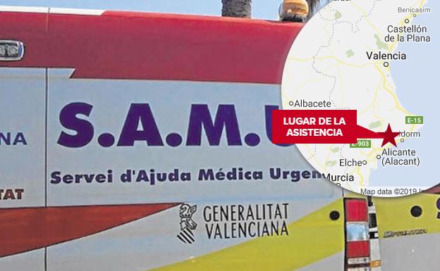 Una mujer da a luz a su bebé en la carretera N-332
