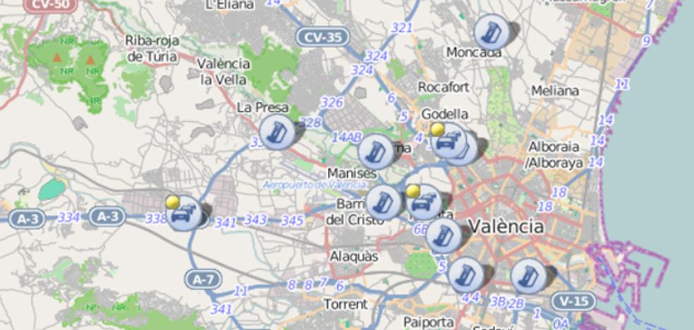 Tres atascos en los accesos a Valencia a dos días de la Operación Salida
