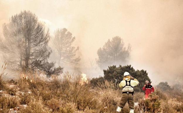 Activado el riesgo extremo de incendios forestales en el sur de la Comunitat