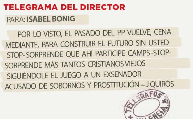 Telegrama para Isabel Bonig