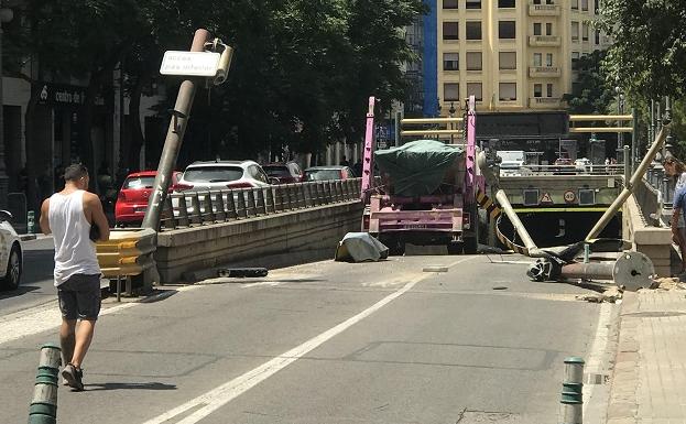 El túnel de Guillem de Castro reabre hoy tras más de 16 horas cerrado al tráfico