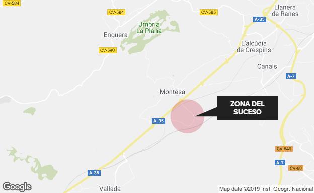 Accidente de tráfico en Montesa: siete miembros de una misma familia, heridos, entre ellos cinco niños