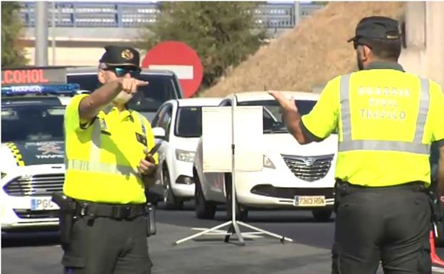 Controles de tráfico en las carreteras durante el puente de agosto