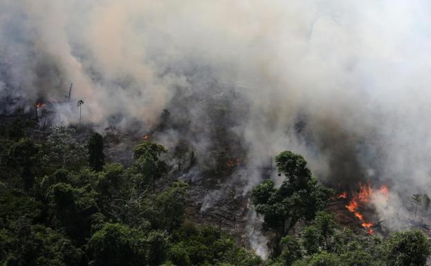 Bolsonaro culpa a ONGs de provocar el incendio en el Amazonas