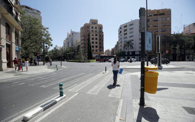 Las nuevas restricciones de tráfico en el centro de Valencia se hacen sin informe policial