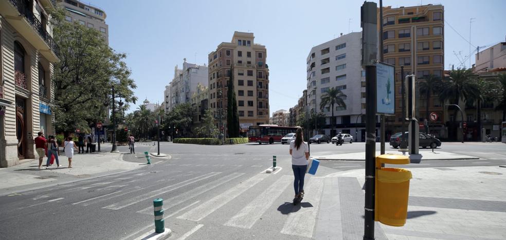 Las nuevas restricciones de tráfico en el centro de Valencia se hacen sin informe policial