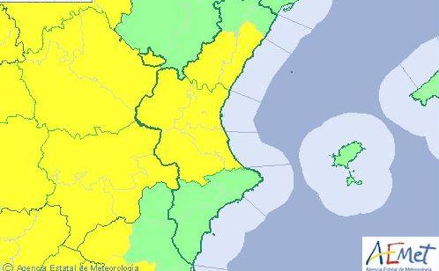 Valencia y Castellón, en alerta desde hoy por la llegada de la gota fría