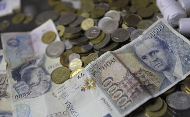 Los españoles aún tienen en pesetas el equivalente casi al presupuesto de Justicia