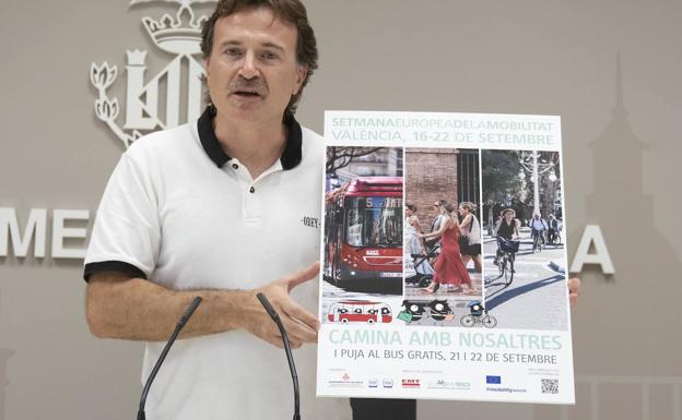 Cierre al tráfico de la Plaza del Ayuntamiento y EMT gratis durante dos días por la Semana de la Movilidad