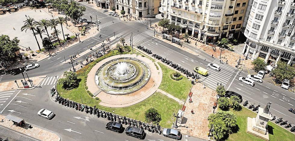 La plaza del Ayuntamiento de Valencia quedará sólo para el transporte público tras su reforma