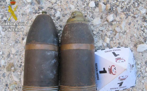 Un hombre encuentra un proyectil de la Guerra Civil en Villarreal