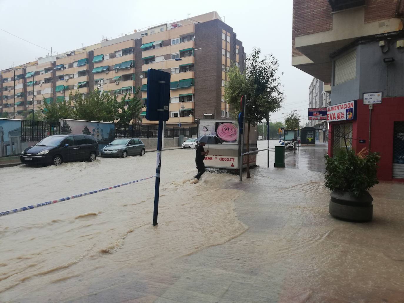 La gota fría desborda Murcia