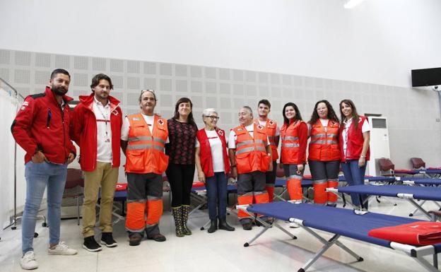 Así es el refugio de los sin hogar para cobijarse de la gota fría