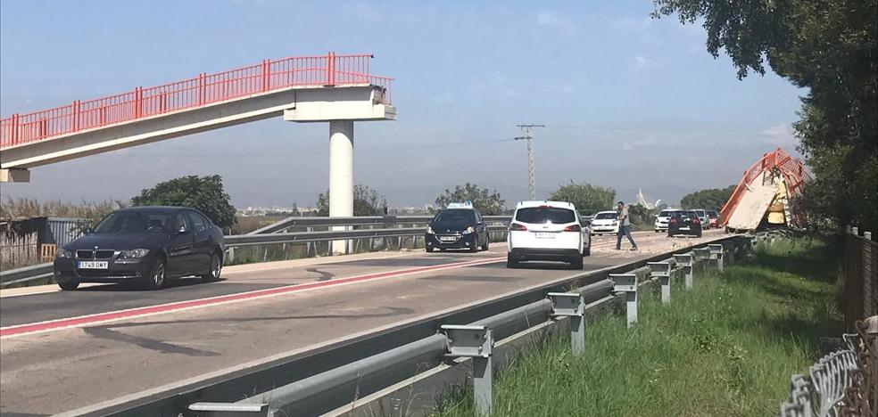 Un paso de peatones sustituirá la pasarela derribada en El Saler