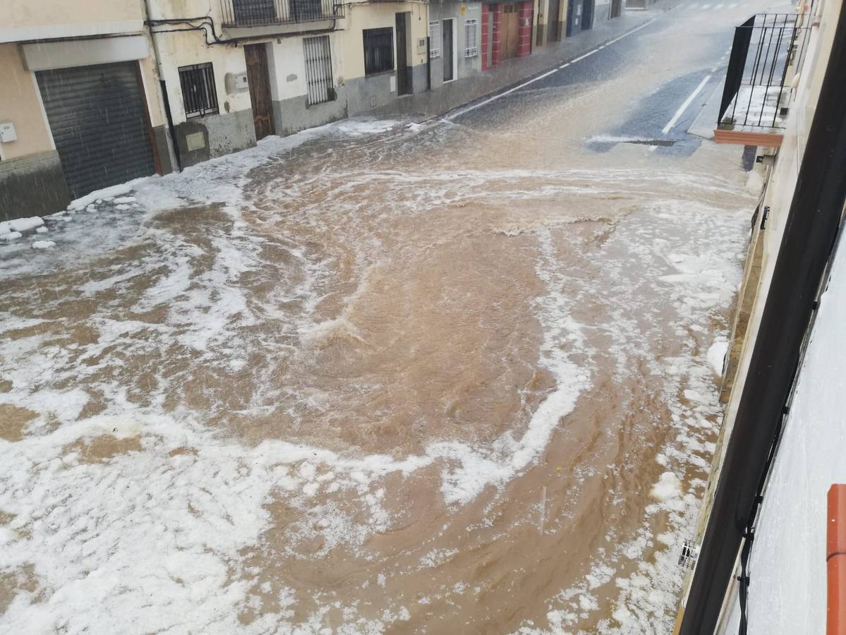 Fuerte tormenta de granizo en Vilafranca