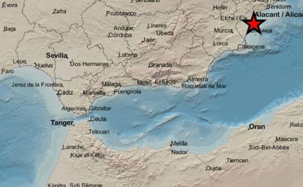 Santa Pola registra esta madrugada dos terremotos de hasta 2,1 grados