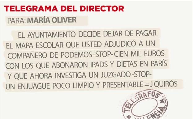 Telegrama para María Oliver