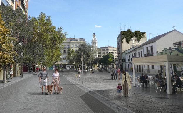 Así quedará el centro histórico de Patraix con su nueva zona peatonal