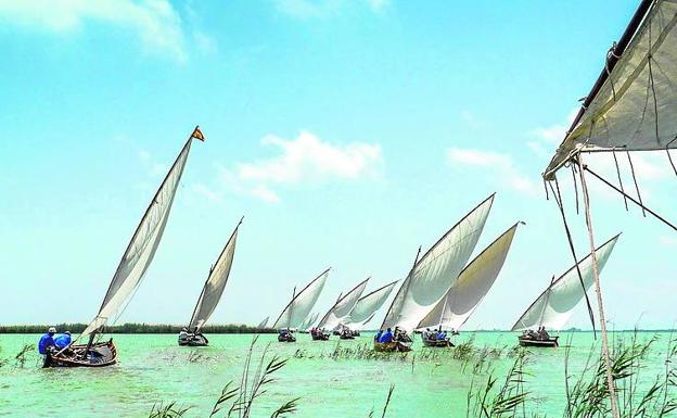 Exhibición de Vela Latina en el Port de Catarroja