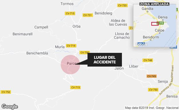 Muere un motorista en un accidente en Parcent