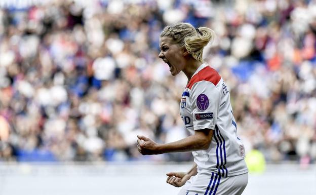 Hegerberg se convierte en la máxima goleadora histórica de la Champions