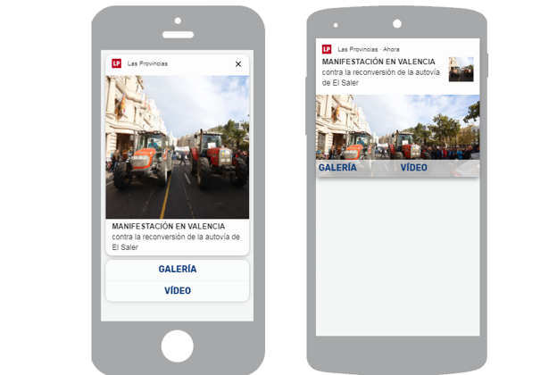 LAS PROVINCIAS renueva su servicio de notificaciones