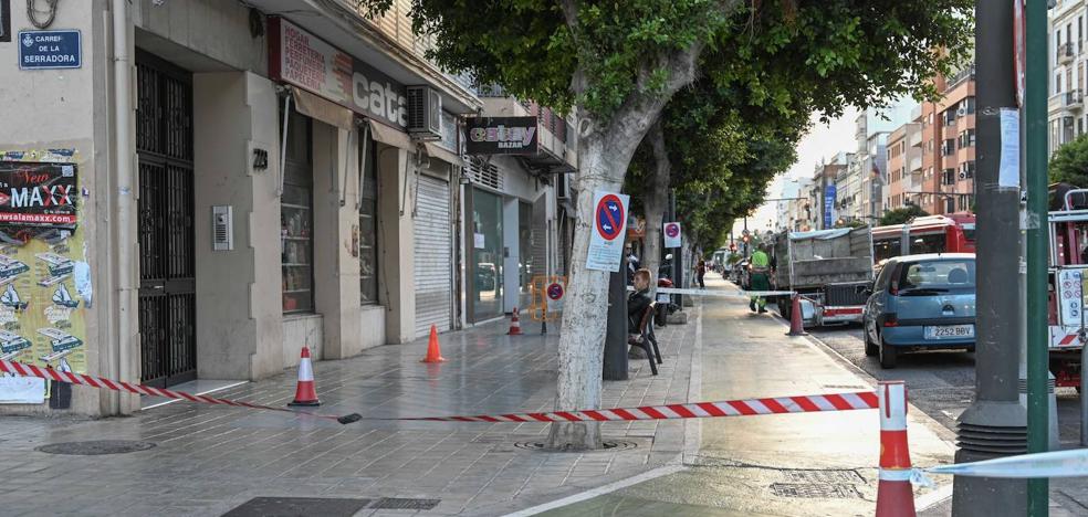 El carril ciclista de la avenida del Puerto se baja a la calzada