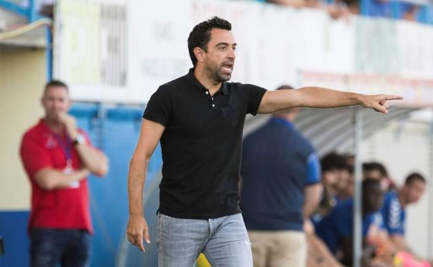 La afición del Al-Sadd carga contra Xavi