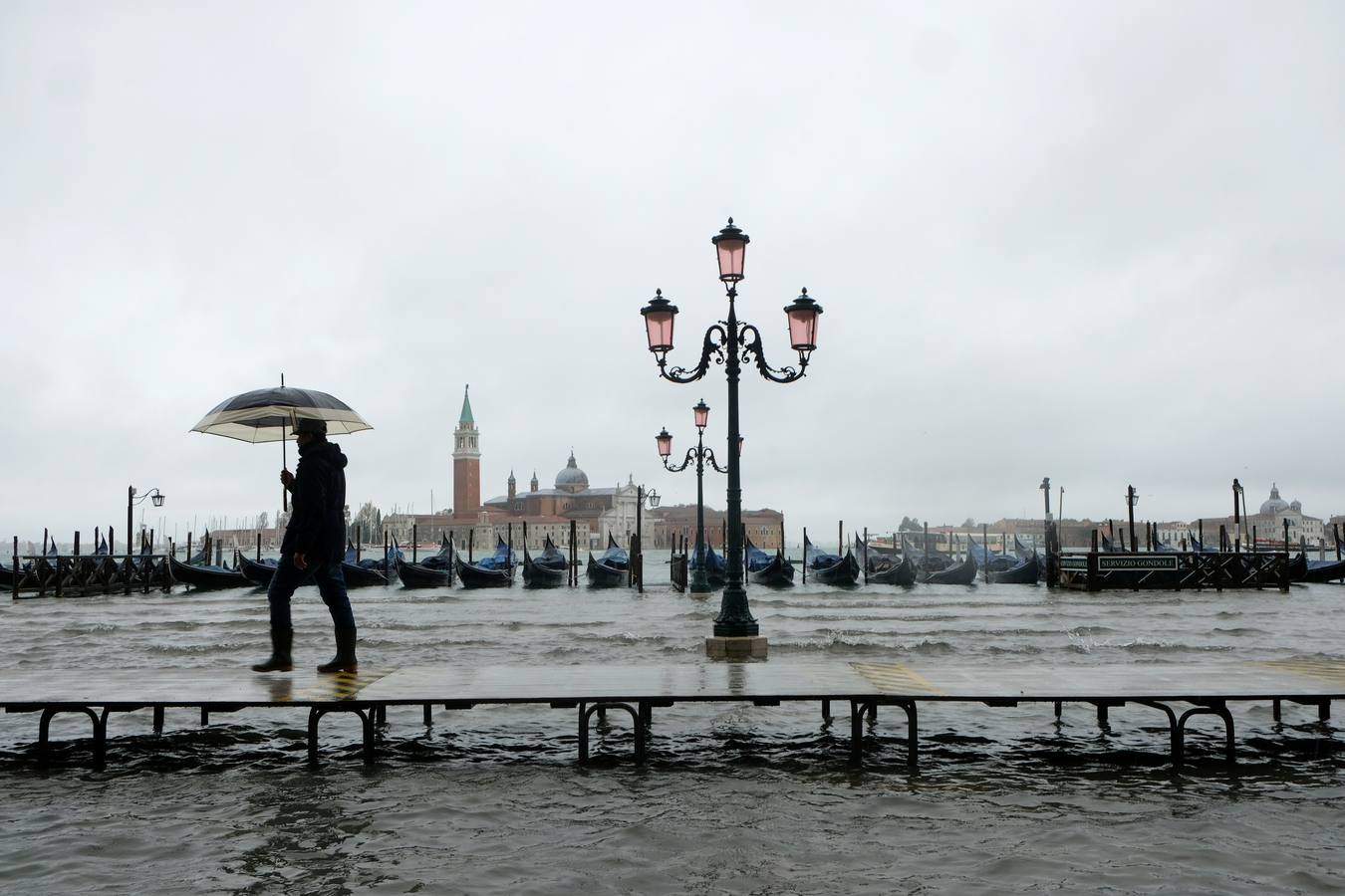 Venecia, afectada por una marea alta histórica