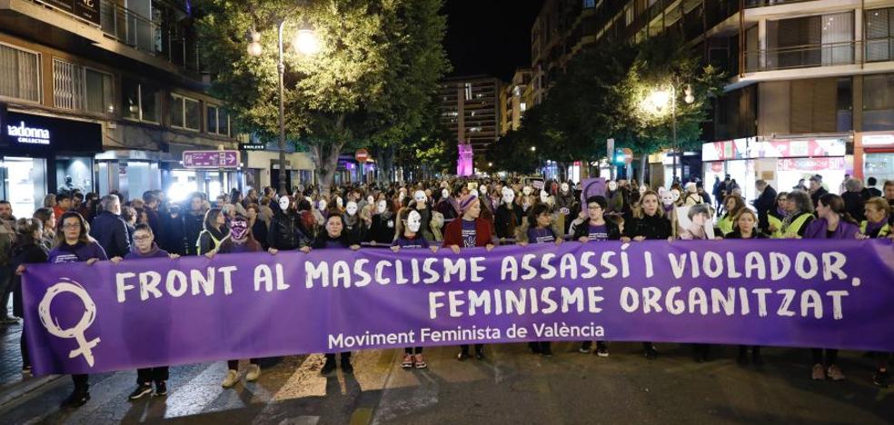 Clamor contra el «machismo asesino y violador» en Valencia